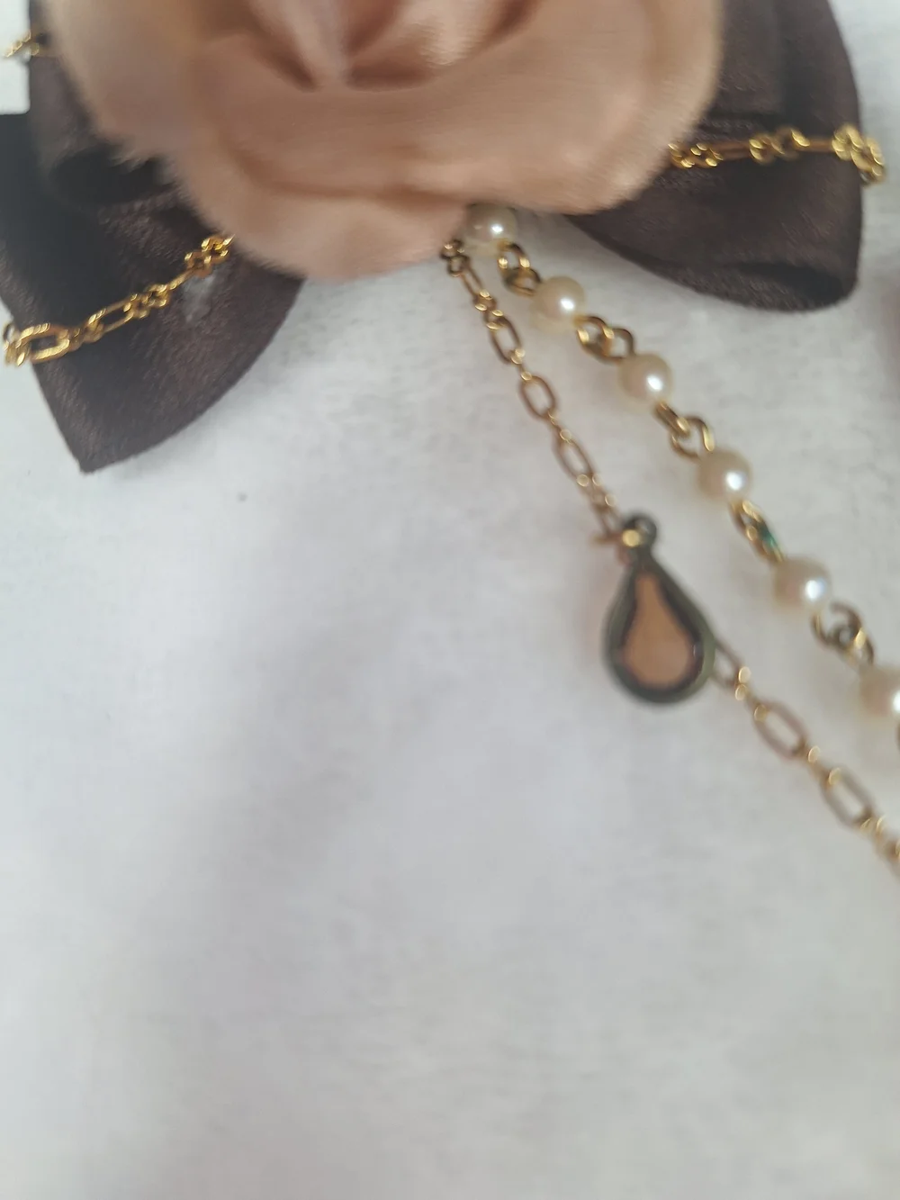 Innocent World Brown Rose Chain Hair Ornaments | Set of 2 🎀